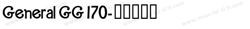 General GG 170字体转换